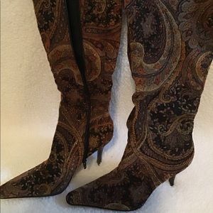 Bronx Velvety heeled boots